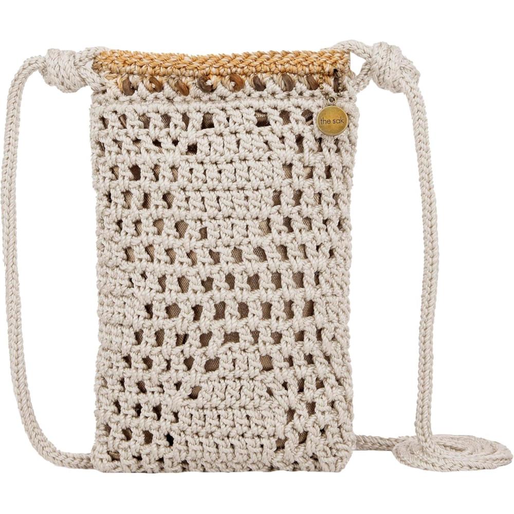 imageThe Sak Josie Mini Crossbody in Crochet with Adjustable StrapNatural Sayulita