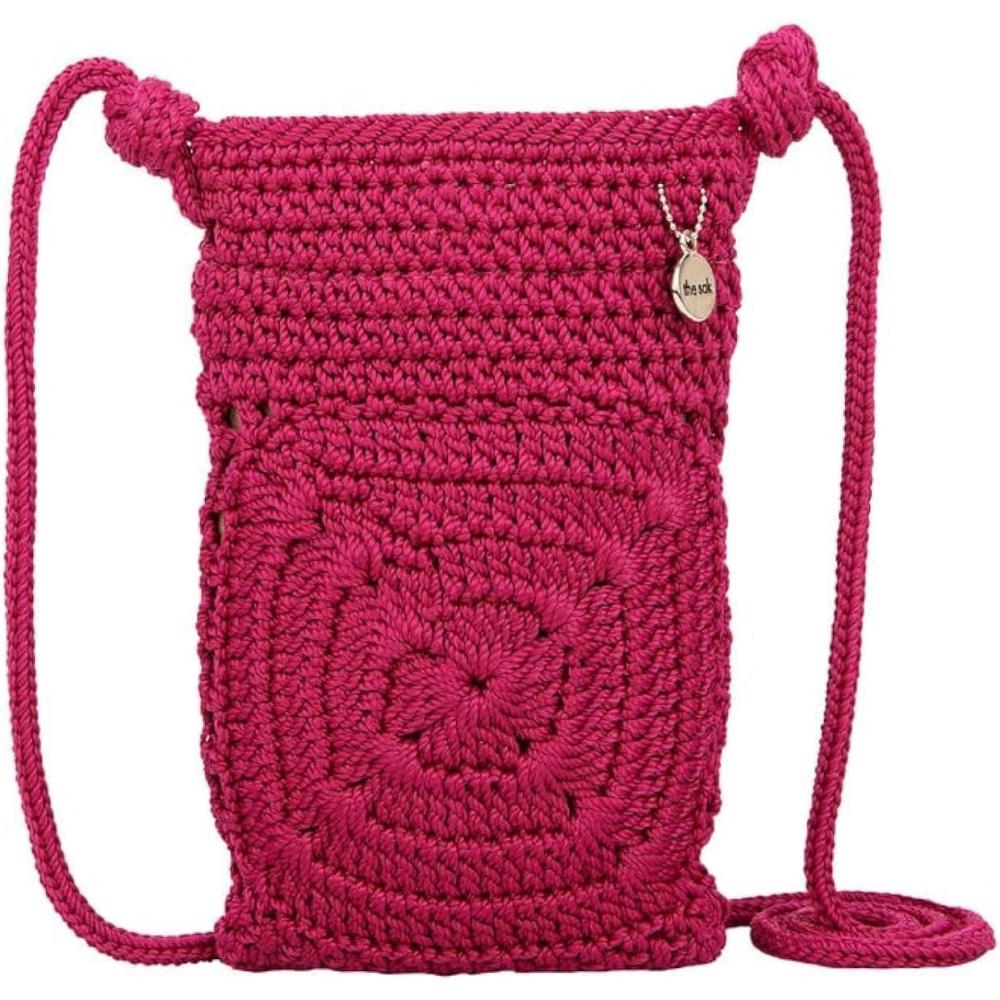 imageThe Sak Josie Mini Crossbody in Crochet with Adjustable StrapPinkberry Patch