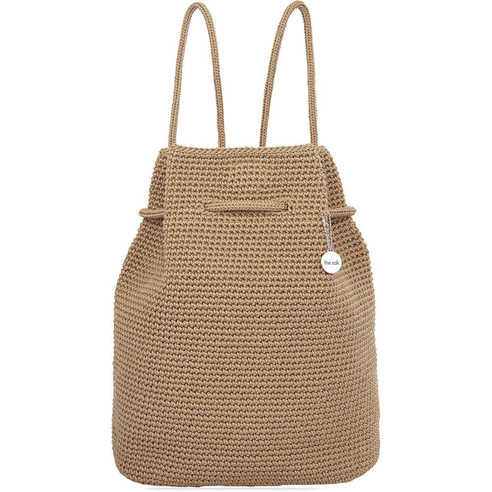 imageThe Sak Large Dylan Backpack in Crochet Adjustable BackstrapBamboo