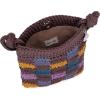 The Sak Josie Mini Crossbody in Crochet with Adjustable Strap(Brown Check)