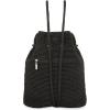 The Sak Large Dylan Backpack in Crochet, Adjustable Backstrap(Black)