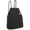 The Sak Large Dylan Backpack in Crochet, Adjustable Backstrap(Black)