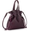 The Sak Womens Glenna Drawstring Mini Crossbody(Aubergine)