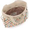 The Sak Womens Glenna Drawstring Mini Crossbody(Ecru Multi Beads)