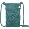 The Sak Josie Mini Crossbody in Crochet with Adjustable Strap(Azure Patch)