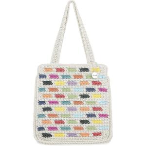 The Sak Ellen Insulated Tote in Crochet, Double Handle Straps, Prisma Tile