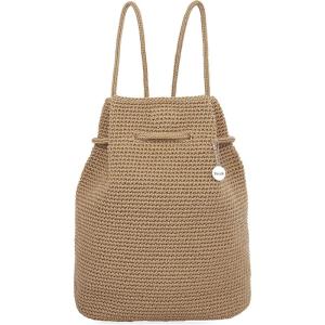 The Sak Large Dylan Backpack in Crochet, Adjustable Backstrap(Bamboo)
