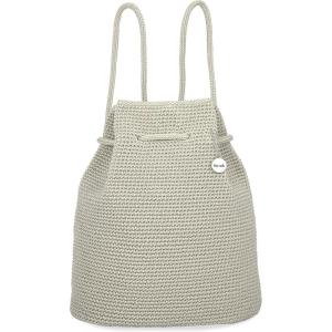 The Sak Large Dylan Backpack in Crochet, Adjustable Backstrap(Natural)