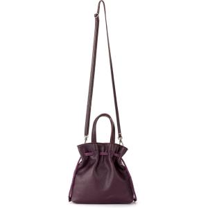 The Sak Womens Glenna Drawstring Mini Crossbody(Aubergine)