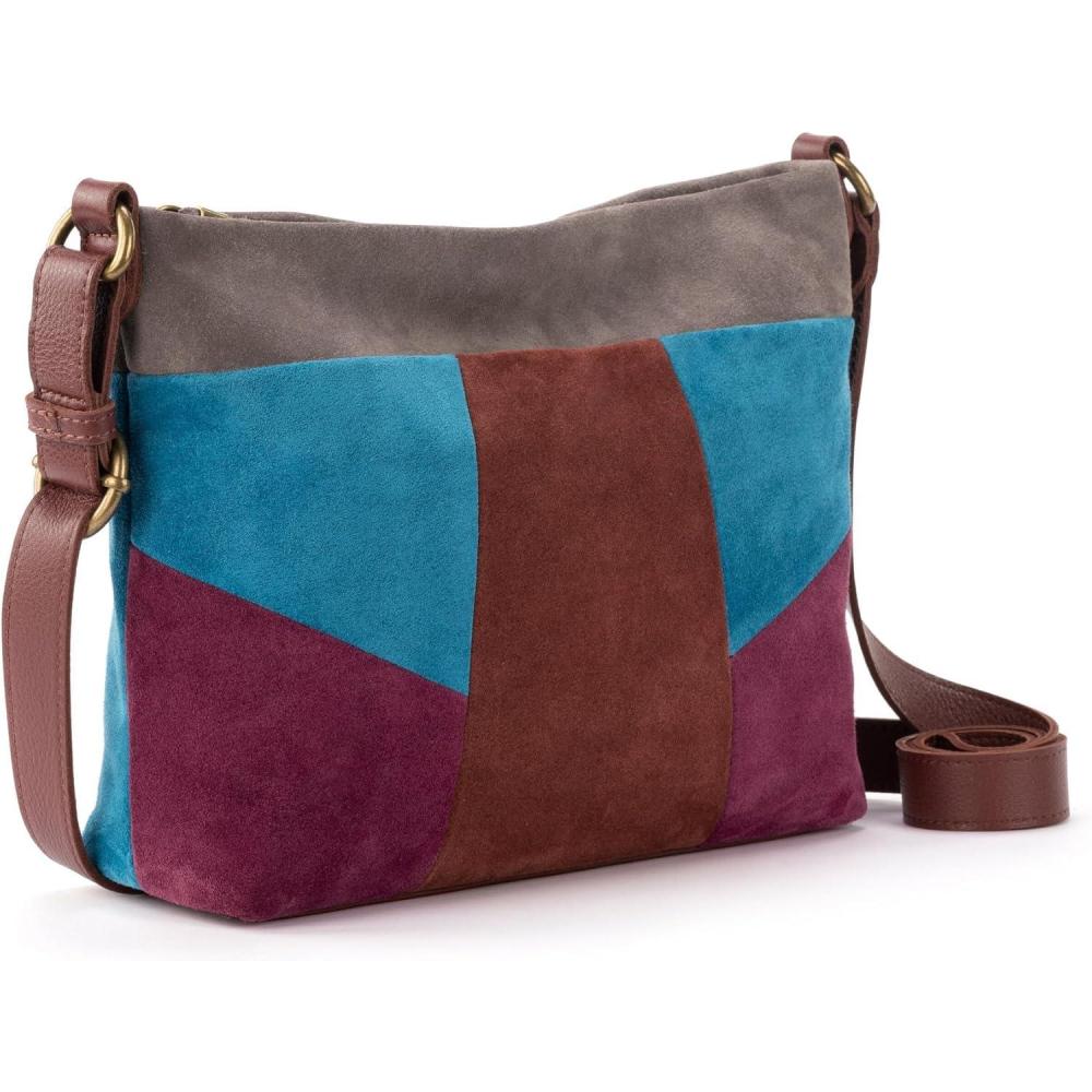imageThe Sak Melrose Leather CrossbodySuede Multi Patch
