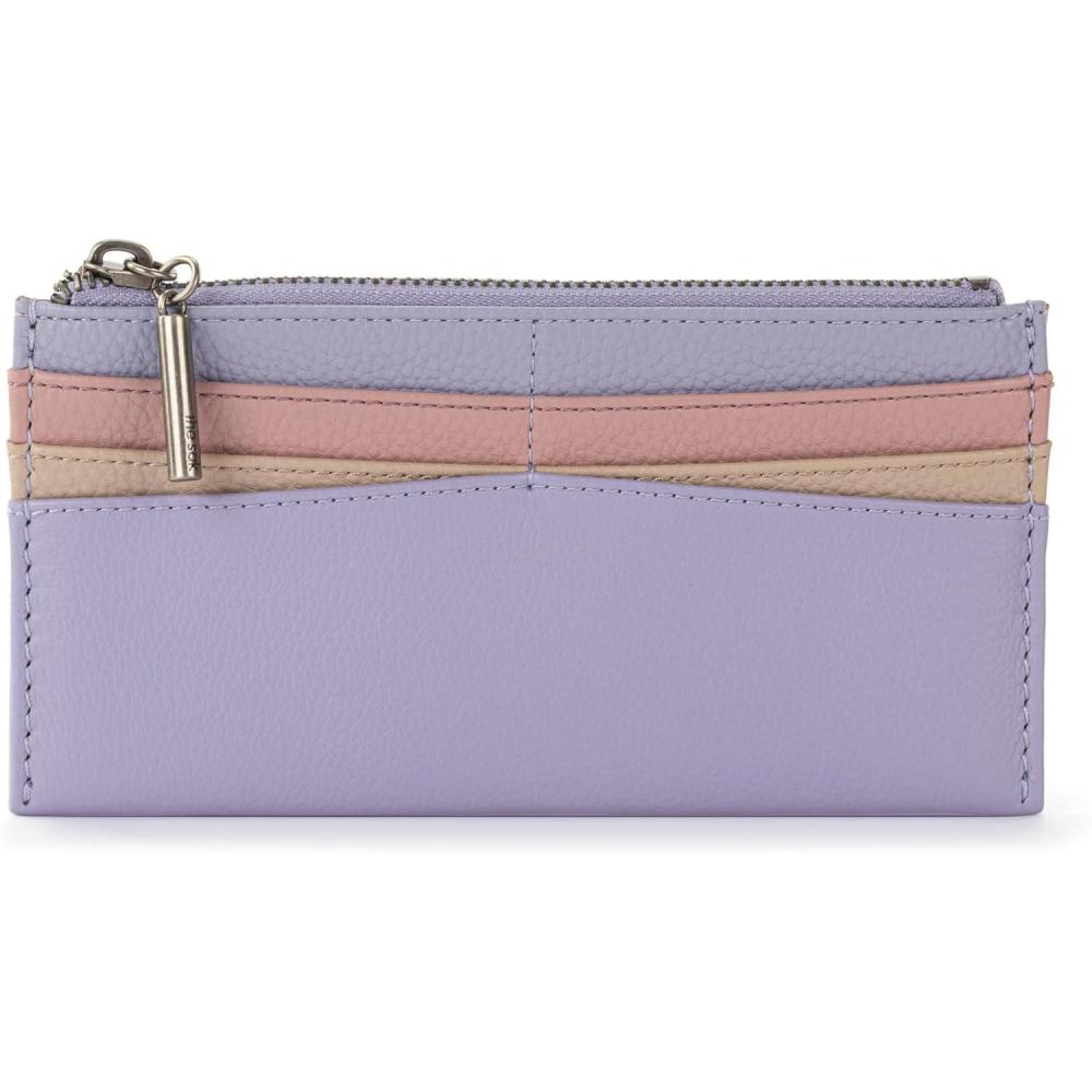 imageThe Sak Neva Large Card Wallet Slim Leather Wallet for Women Card Holder With 6 Credit Card Slots amp Zipper Closure