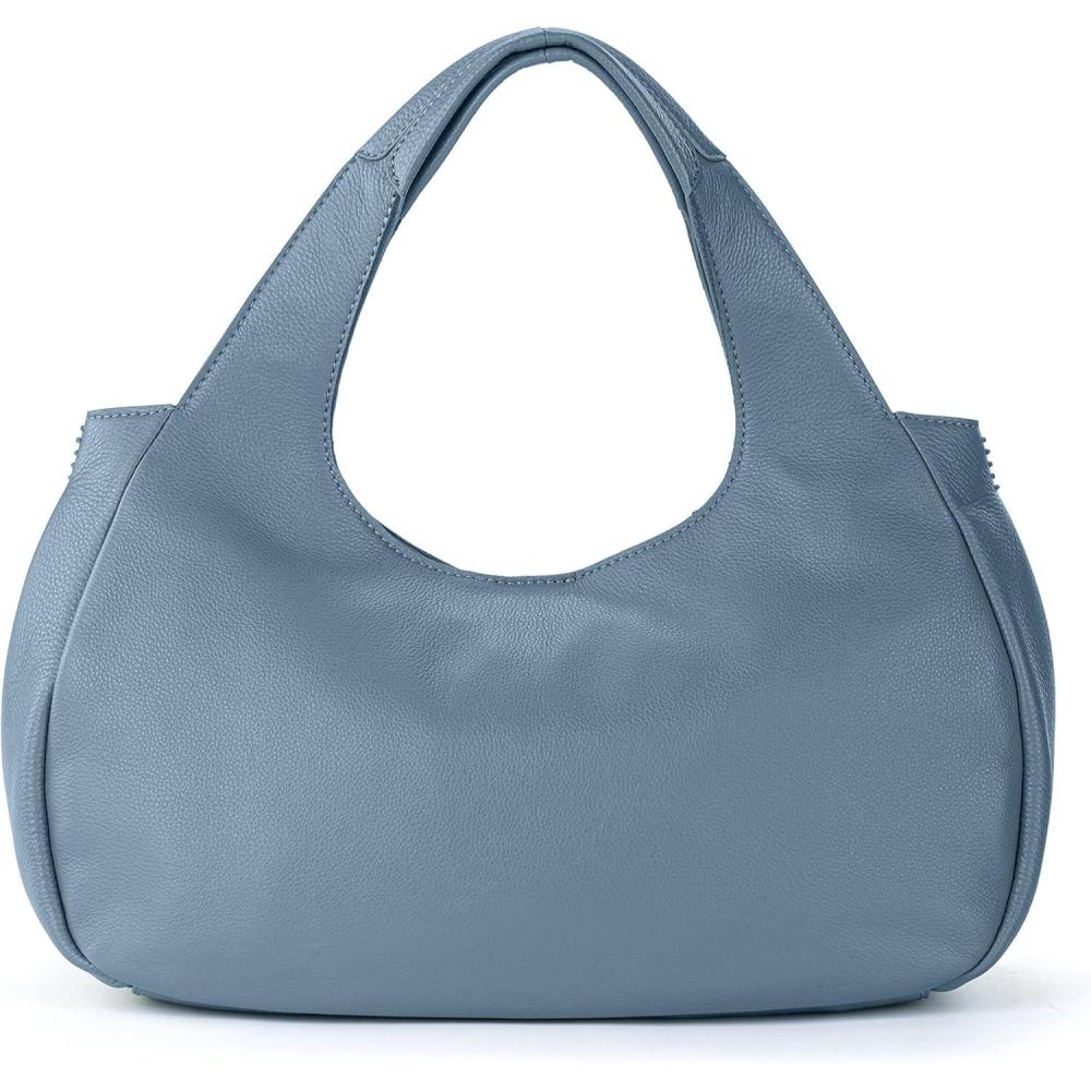 imageThe Sak Rylan Medium Satchel in Leather Double Handles amp Removable Crossbody StrapMaritime