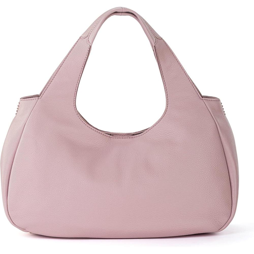 imageThe Sak Rylan Medium Satchel in Leather Double Handles amp Removable Crossbody StrapRosewood