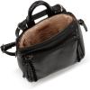 The Sak Loyola Mini Backpack in Leather, Convertible Design with Adjustable Strap, Black(Black)