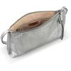 The Sak Mariposa Mini Shoulder Bag in Leather, Convertible Design(Dark Silver)