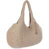The Sak Rylan Medium Satchel in Leather, Double Handles & Removable Crossbody Strap(Bamboo Static)
