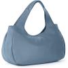 The Sak Rylan Medium Satchel in Leather, Double Handles & Removable Crossbody Strap(Maritime)