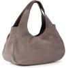 The Sak Rylan Medium Satchel in Leather, Double Handles & Removable Crossbody Strap(Mushroom Suede)