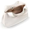 The Sak Rylan Medium Satchel in Leather, Double Handles & Removable Crossbody Strap(Stone)
