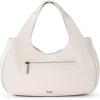 The Sak Rylan Medium Satchel in Leather, Double Handles & Removable Crossbody Strap(Stone)