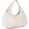The Sak Rylan Medium Satchel in Leather, Double Handles & Removable Crossbody Strap(Stone)
