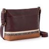 The Sak Melrose Leather Crossbody(Mahogany Snake Block)