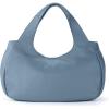 The Sak Rylan Medium Satchel in Leather, Double Handles & Removable Crossbody Strap(Maritime)