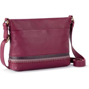 The Sak Melrose Leather Crossbody(Currant Block)