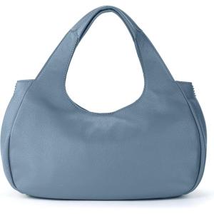 The Sak Rylan Medium Satchel in Leather, Double Handles & Removable Crossbody Strap(Maritime)