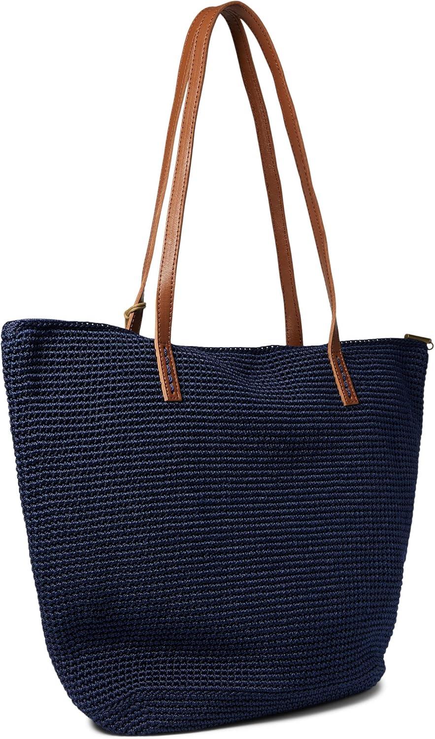 imageThe Sak Faye Tote in Crochet Double Shoulder Straps Denim