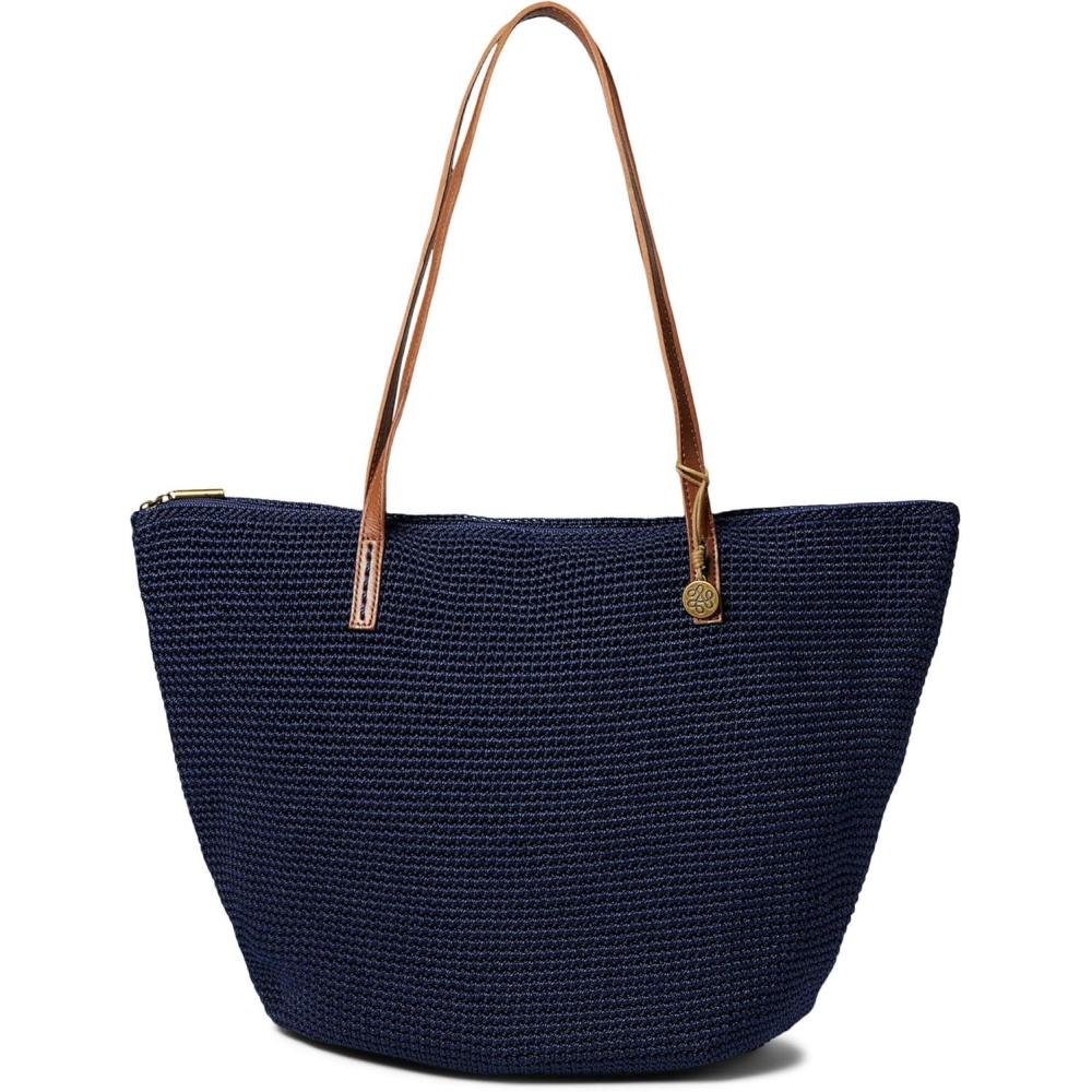 imageThe Sak Faye Tote in Crochet Double Shoulder Straps Denim