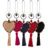 The Sak Back to Bali Heart Dangle in Hand-Crochet, Decorative Keychain, Natural