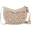 The Sak Ryder Small Crossbody Purse – Hand Crochet Women’s Handbag for Everyday & Travel – Mini Cross Body Bag With Zipper Closure & Adjustable Shoulder Bag Strap – Ecru Multi Beads