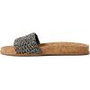 the sak Women’s Mendocino Slide Crochet, Slip On Sandals, Summer Open Toe Shoes, Black, 9