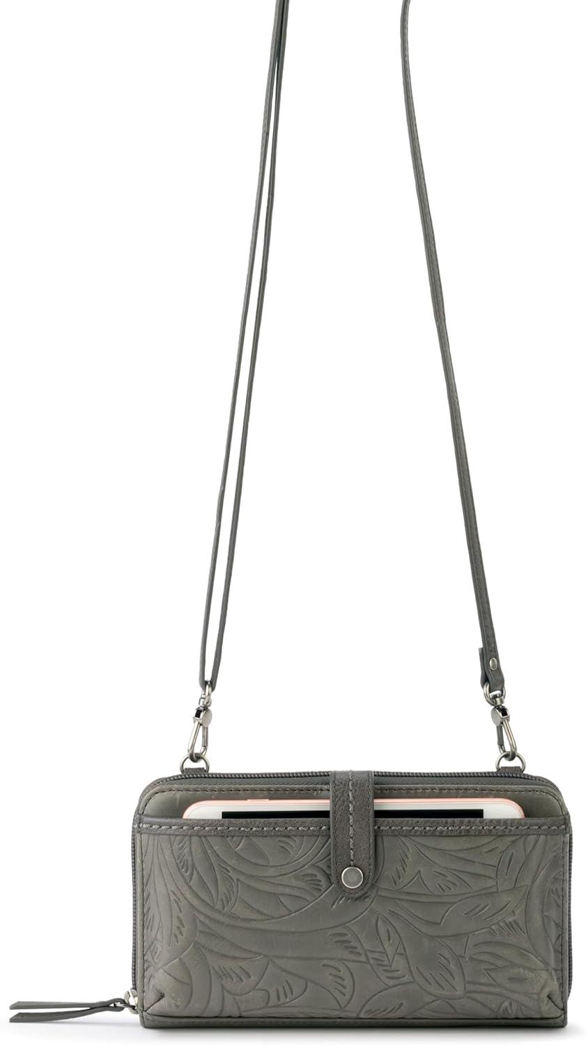 imageThe Sak Iris Smartphone Cross Body BagSlate Leaf Leather