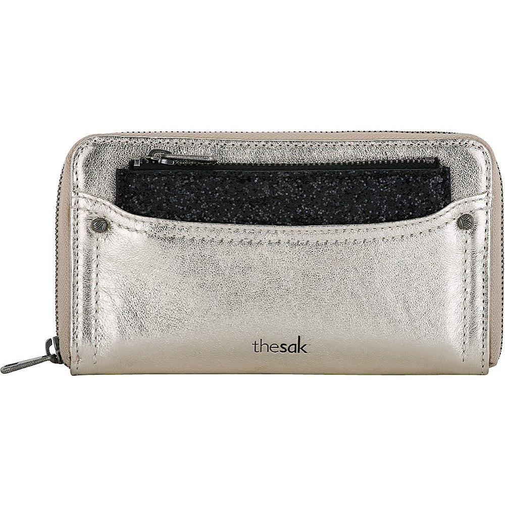 imageThe Sak Sanibel Leather Zip Around Wallet New Gold One Size