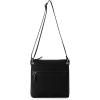 The Sak Esperato Nylon Flat Crossbody in Eco Twill, Adjustable Repreve Webbing Strap(Black Ecotwill)