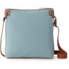 The Sak Esperato Nylon Flat Crossbody in Eco Twill, Adjustable Repreve Webbing Strap(Denim)