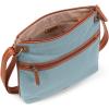The Sak Esperato Nylon Flat Crossbody in Eco Twill, Adjustable Repreve Webbing Strap(Denim)