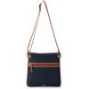 The Sak Esperato Nylon Flat Crossbody in Eco Twill, Adjustable Repreve Webbing Strap(Navy)