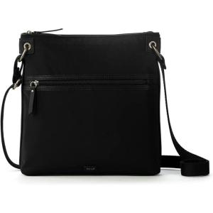 The Sak Esperato Nylon Flat Crossbody in Eco Twill, Adjustable Repreve Webbing Strap(Black Ecotwill)