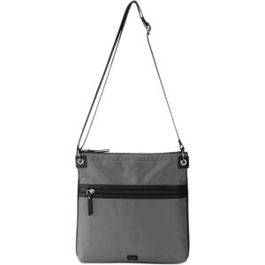 The Sak Esperato Nylon Flat Crossbody in Eco Twill, Adjustable Repreve Webbing Strap(Slate Ecotwill)