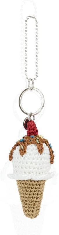 imageThe Sak Rainbow Dangle Keychain in Crochet Vanilla