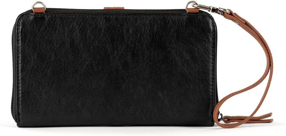 imageThe Sak Iris Smartphone Crossbody Purse Small Womens Cellphone Bag amp Wallet For Everyday Convertible Wristlet With ZipperBlack Onyx Leather