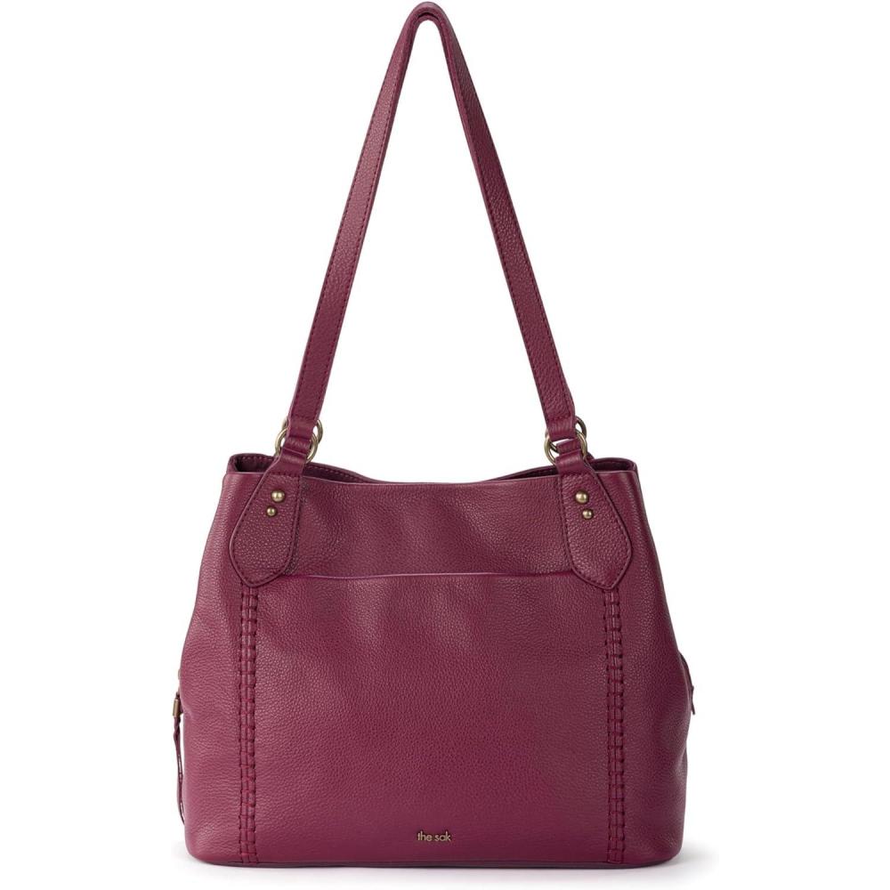 imageThe Sak Womens Melrose Leather SatchelCurrant