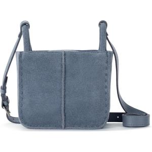The Sak Los Feliz Small Crossbody Purse – Women’s Leather Handbag For Everyday & Travel – Mini HandBag With Adjustable Strap(Maritime Suede)