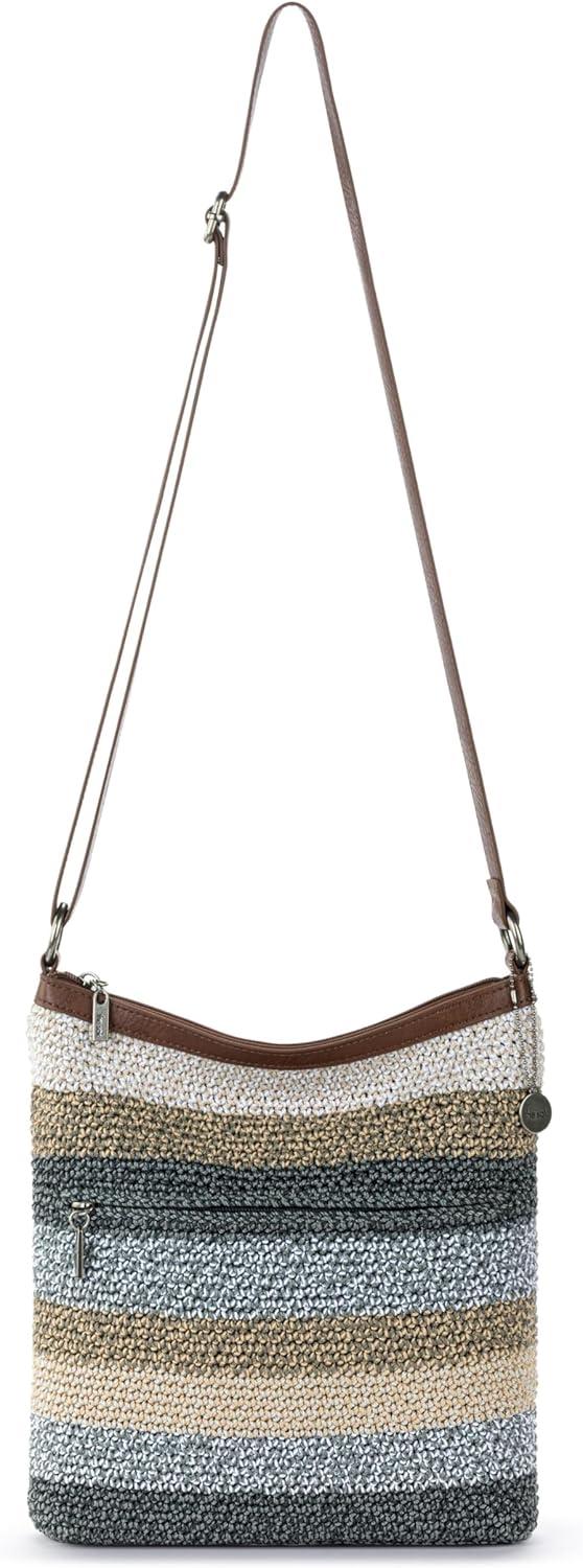 imageThe Sak Lucia Crossbody Bag in Crochet Convertible Purse with Adjustable Shoulder StrapDesert Stripe