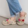 The Sak Bolo Clog Shoe – Women’s Slip On Crochet Sandal for Indoor & Outdoor Use, Lightweight Comfortable Mule Shoes(Flower Ecru)