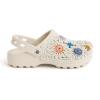 The Sak Bolo Clog Shoe – Women’s Slip On Crochet Sandal for Indoor & Outdoor Use, Lightweight Comfortable Mule Shoes(Natural Multi Flower)