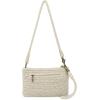 The Sak Vita Small Crochet Wristlet Purse – Hand Crochet Women’s Clutch for Everyday & Travel – Mini Handbag With Card Slots, Zipper Closure & Pockets – Natural Strawberries